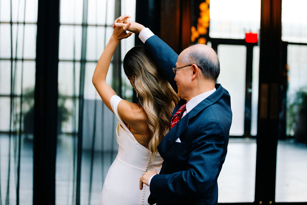 Bride dancing with Dad at 501 Union