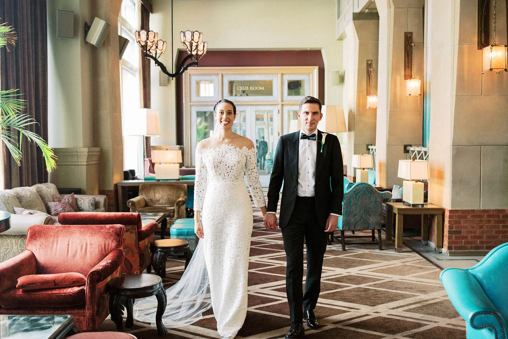 Classic wedding photos at Soho Grand Hotel