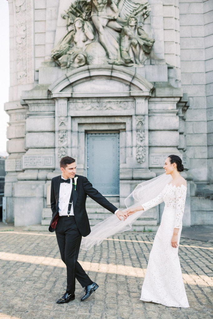 Best photo spot for classic wedding portraits in NYC