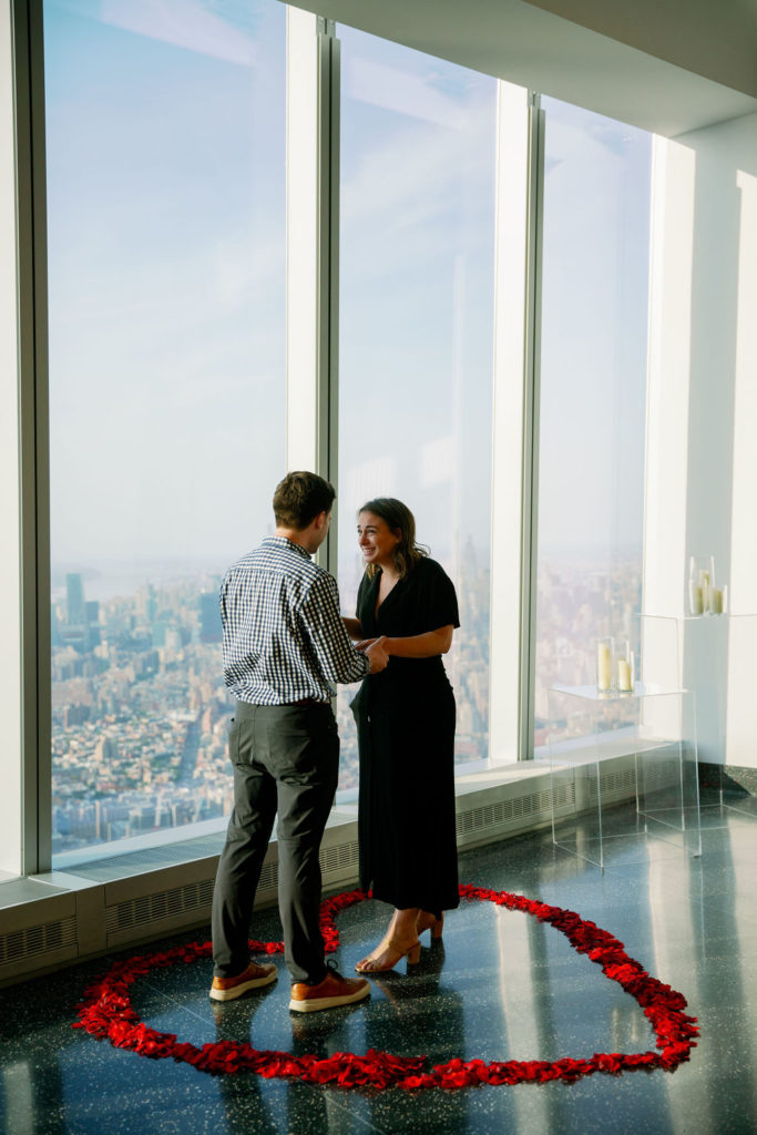 Wedding Proposal at Aspire one world observatory