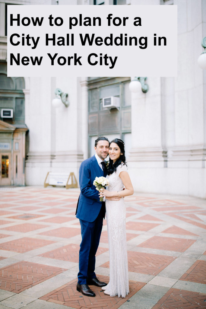 Couple who eloped in NYC.  They are happy and joyful after tying the knot at City Hall. City Hall Wedding with Rebecca Ou Photography 