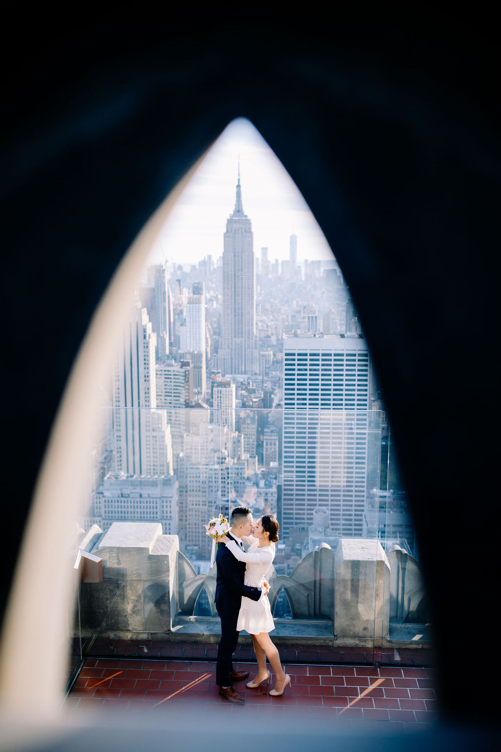 Epic NYC Views Engagement Portraits in NYC
