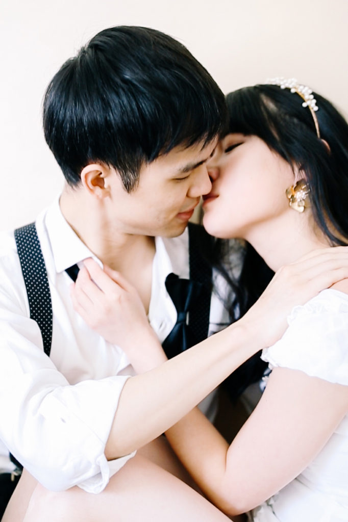 Couple Photoshoot at Home. Showing Intimacy in Couple Wedding Photos. 