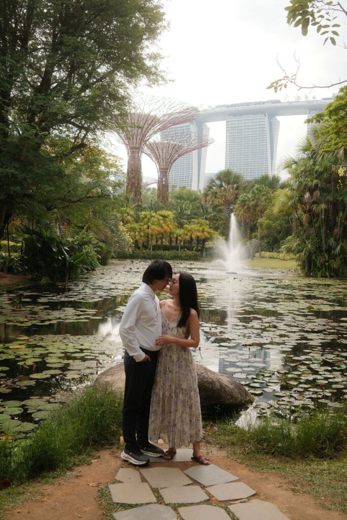 Gardens by the bay engagement session