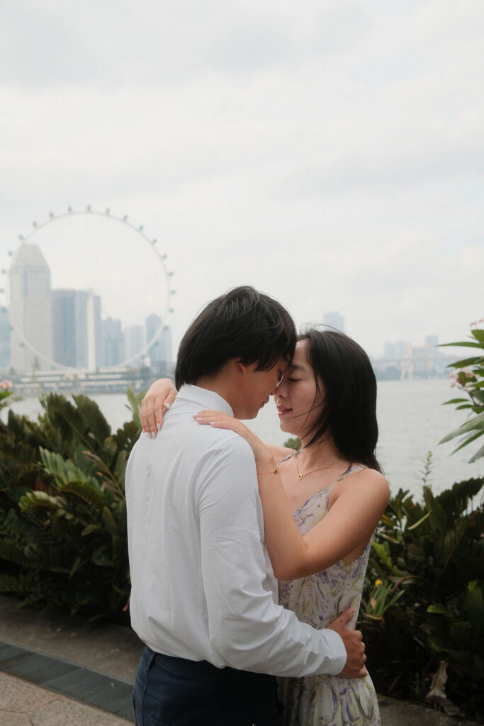 Gardens by the bay engagement session